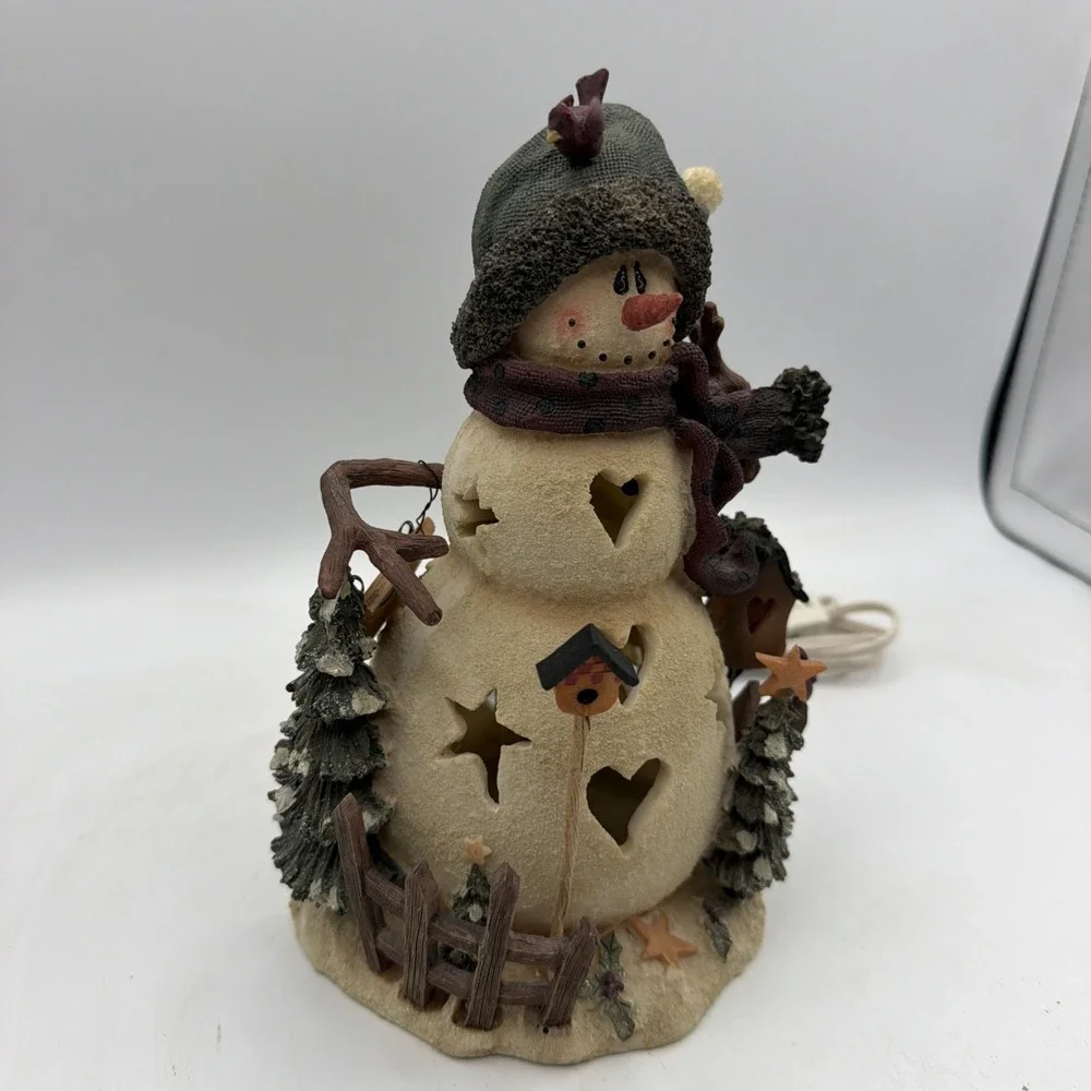Crazy Mountain Snowman Light Heart Cutouts  9